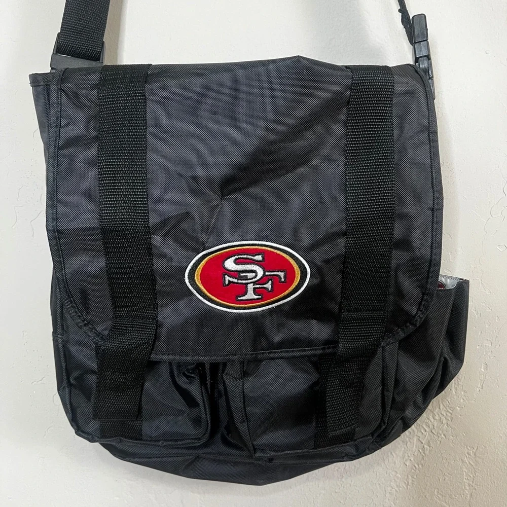 NFL San Francisco‎ SF 49ers Messenger Bag Diaper Shoulder Bag Football Fan Black